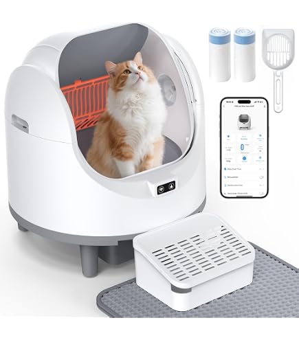 Amazon | UEEYAC（ユーヤク） 猫用全自動トイレ トイレ 猫 AI スマート