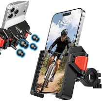 Amazon.co.jp: AIBOO 自転車 スマホホルダー【全方位振動吸収・エア 