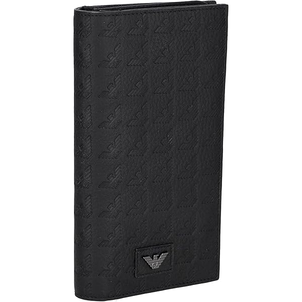 EMPORIO ARMANI 長財布 EMPORIO ARMANI◇長財布/レザー/BLK/メンズ