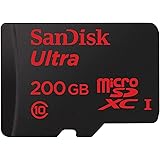 【 サンディスク 正規品 】  10年保証 microSDカード 200GB UHS-I Class10  SanDisk Ultra SDSQUNA-200G-GHENA  エコパッケージ BLACK