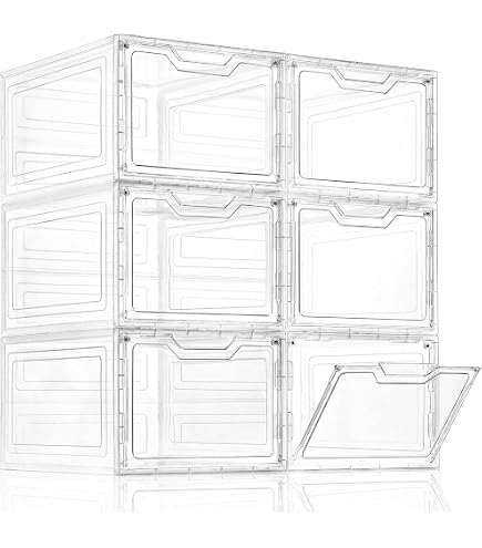 Amazon｜Stackable shoebox [コストコ] Stackable shoebox & organizer