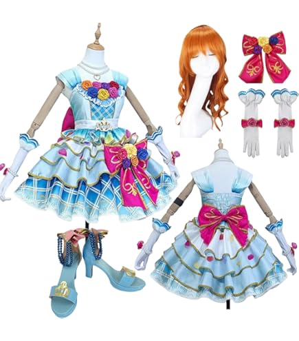Amazon.co.jp: LONGSHUMU アイカツ! 風沢そら コスプレ衣装 (S, 女性