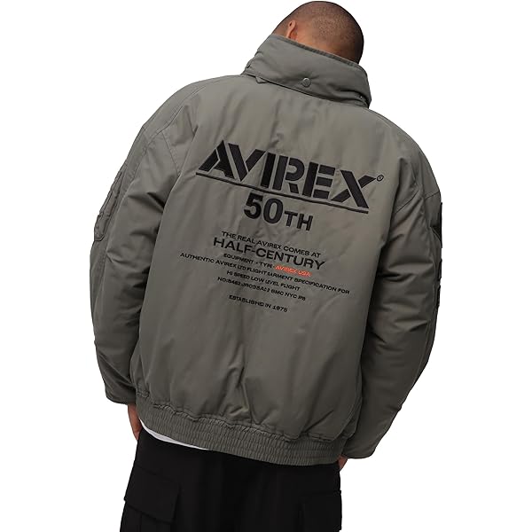 Amazon | [アヴィレックス] MA-1 レザージャケット シープレザー 783