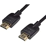 Amazon Basics Flexible and Durable Premium HDMI Cable (18Gpbs, 4K/60Hz) - 1 Feet, Black