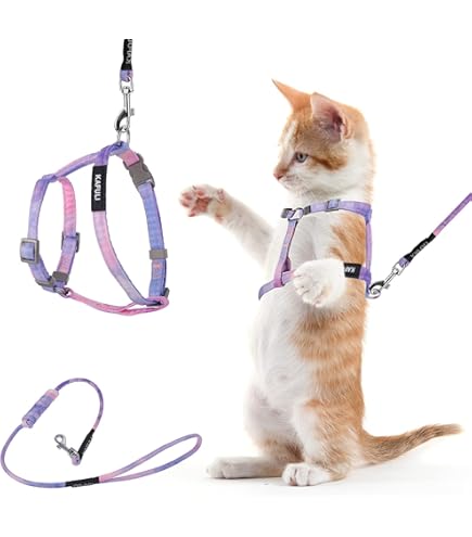 Amazon | ハンドラー やさしい猫胴輪付きリード S キリン柄 [猫