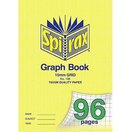 Spirax 138 A4 Graph Book A4 10mm 96Page