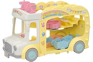 エポック(EPOCH) シルバニアファミリー ほいくえん のりもの 【 あそぼう! みんなのほいくえんバス 】 S-70 STマーク認証 3歳以上 おもちゃ ドールハウス Sylvanian Families