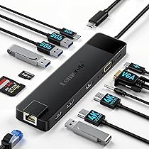 Amazon | ドッキングステーション hdmi 2つ LAN USB C ハブ13-in