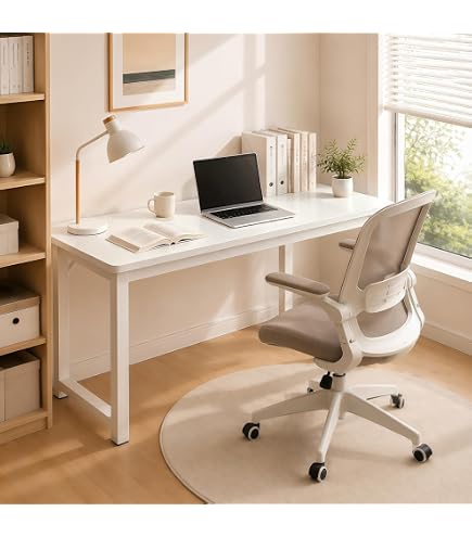 Amazon | デスク パソコンデスク 幅100.5cm×奥行60.5cm オフィスデスク
