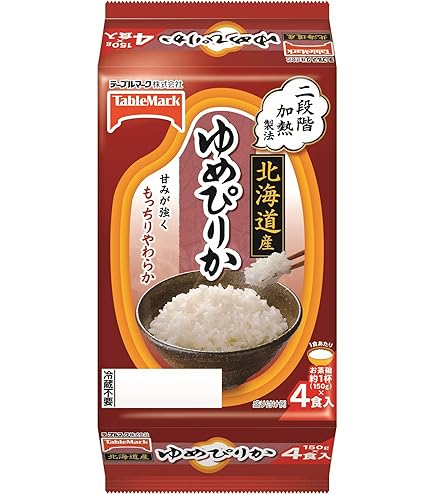 Amazon | ホクレン ゆめぴりかごはん （150g×3）×12 | 稲田米殻店