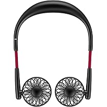 Amazon | 首かけダブルファン 涼しさ超体感ハンズフリー扇風機