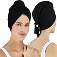 Serviette Cheveux En Coton Hair RePear – Alternative Au T-shirt, Réduit Frisottis Et Dommages, Format Extra Large