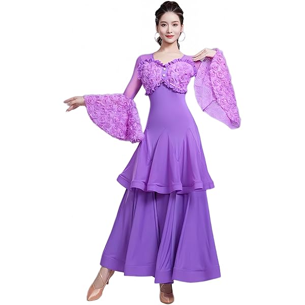 Amazon.co.jp: [hapyours] 社交ダンス ドレス 高級 ワンピース モダン