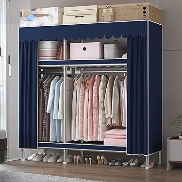 新品⭐︎大容量ワードローブ　クローゼット☆グレー 楽天市場】伸縮クローゼット クローゼット ハンガーラック