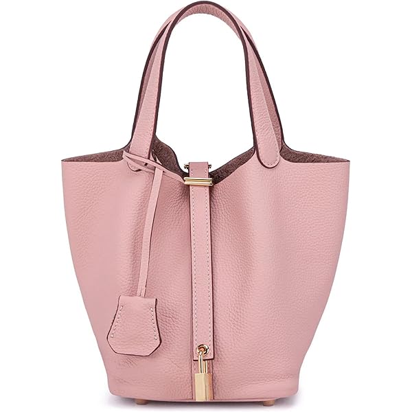 Amazon | [Unveil] ecrin22-rose 本革キューブバッグ 本革キューブ型