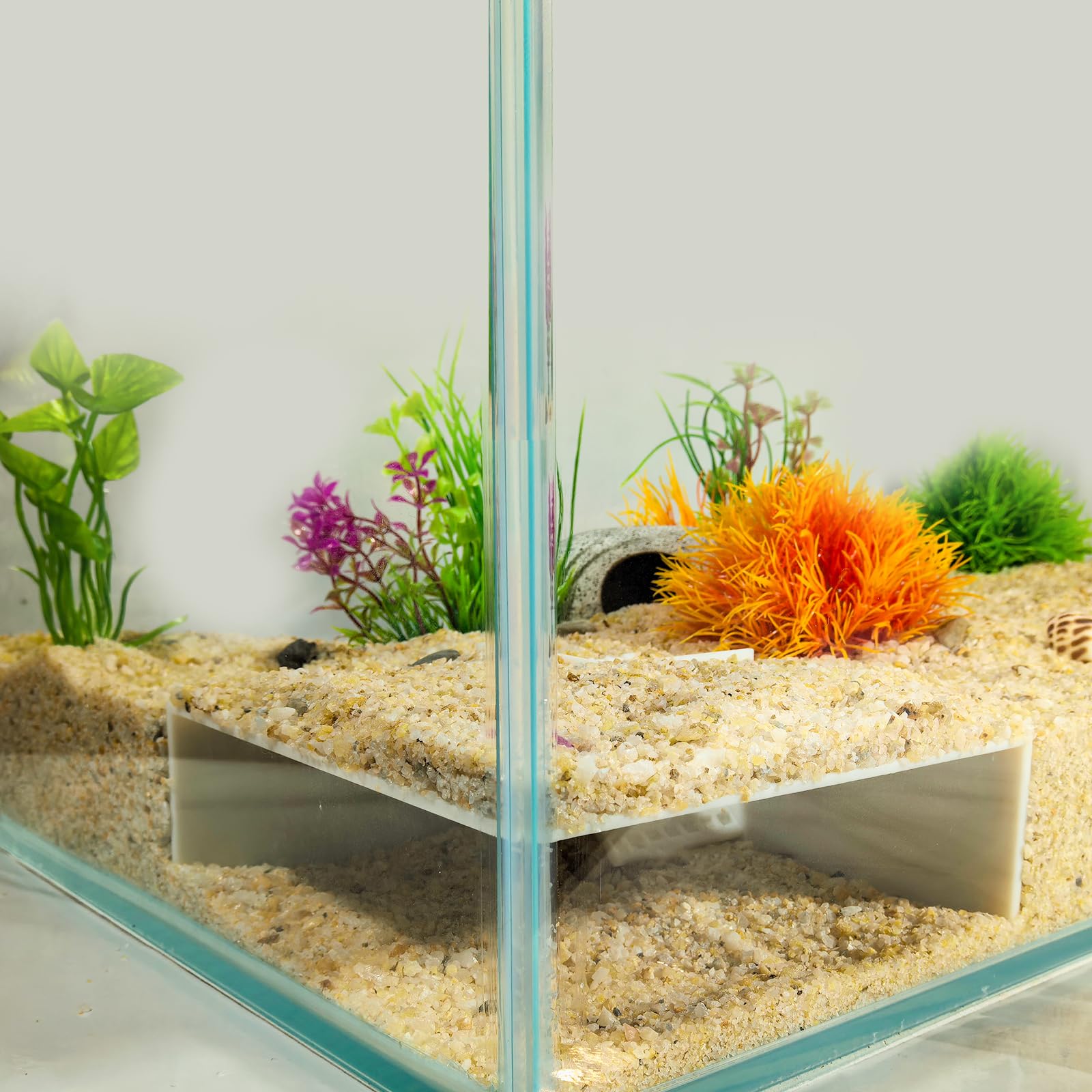 Toileum 水槽用魚の隠れ家 エビの隠れ家 水槽トンネル 魚 エビの洞窟 隠しシェルター エビ カニ 熱帯魚 エビ水族館トンネル 用水槽装飾アクセサリー (白,スタイル11) - 1