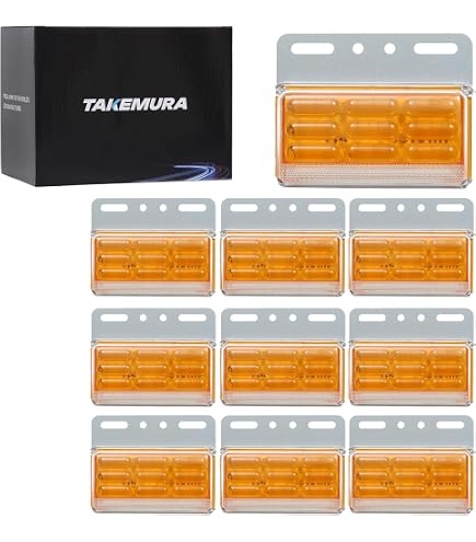 Amazon.co.jp: 次世代型 24V 4面発光 トラック マーカーランプ ブルー