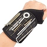 AT Product 腰袋 工具入れ 作業 マグネットリストバンド 釘袋 ポリエステル ブラック