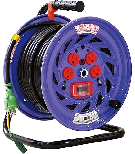 Amazon.co.jp: 日動 特殊機能付電工ドラム アースチェックリール  