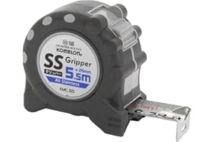 Komelon KMC-32S KMC-32S Convex 25 Tape Width 1 inch (25 mm) 5.5M Black