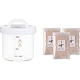 糀屋本店 ヨーグルティアS(タニカ電器)用ガラスポットと乾燥米糀3個セット