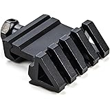 Pinty(ピンディー) マウントベース アングルマウント サイドマウント 4スロット 拡張 オフセット 斜め45度 20mmレールマウント コンパクト1PCS