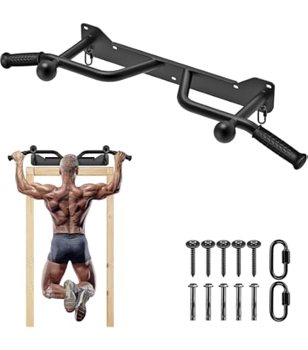 Amazon | AmStaff フィットネスジョイストマウントプルアップバー 天井