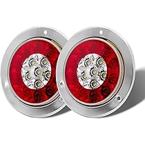 4個セット】LEDラウンド型テールランプ（ストップ・スモール・バック12/24V Amazon | X-STYLE ハイマウントストップランプ 12V 赤 24連 高