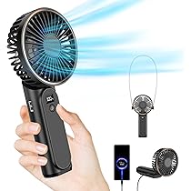 Amazon | TUNISE 携帯扇風機 ハンディファン 携帯式可充電