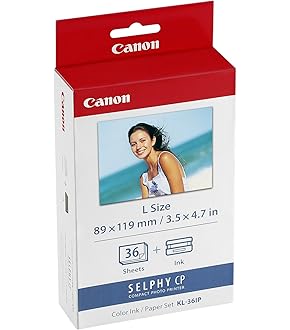 Canon SELPHY CP カラーインク・ペーパーセット 3パック、４箱 Amazon.co.jp: キヤノン カラーインク/ペーパーセット KL-36IP