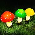 Outdoor Solar Garden Lights, Yard Decorations Mushroom -1Pack 3 Mushroom