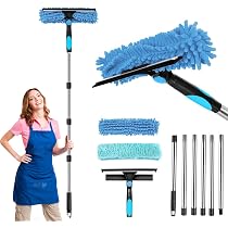 Amazon｜スクイジードライワイパー250cm伸縮可能 2 in 1 水切り