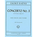 サン=サーンス: バイオリン協奏曲 第3番 ロ短調 Op.61/フランチェスカッティ編/インターナショナル・ミュージック社/ピアノ伴奏付ソロ楽譜