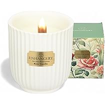 Amazon.co.jp: ENHANCERY アロマキャンドル 木芯 焚き火 癒し音