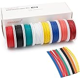 FIRMERST 24 Gauge Solid Core Tinned Copper Hook up Wire Kit - 8 Colors 40 Feet Each Spools