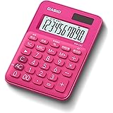 CASIO(カシオ) カラフル電卓 ビビッドピンク 10桁 ミニミニジャストタイプ MW-C8C-RD-N