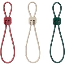 Amazon | 無印良品 ロック付き結束ゴムバンド 3色セット オレンジ