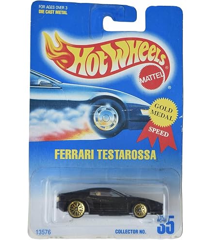Hot Wheels 2000-136 White FERRARI TESTAROSSA 1:64 Scale : Amazon