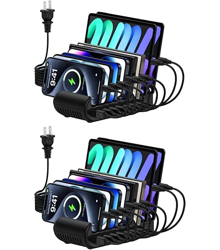 最大8台同時充電可能なUSB急速充電ステーション Amazon | USB充電ステーション 8ポート 65W 【4*PD&4*USB A】 Tyep C