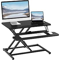 ERGOMAKER スタンディングデスク 卓上 昇降式 キーボードトレイ付き Amazon | ERGOMAKER スタンディングデスク 卓上 幅64CM 高さ調節