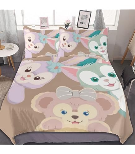 ダッフィー 掛け布団カバーと枕カバー シングル用 ２セット Amazon｜ダッフィー フレンズ 布団カバー 3点セット シングル シングル