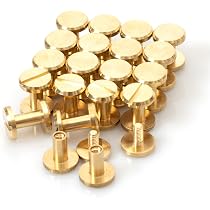 Amazon.co.jp: シカゴスクリュー 20個入り 10×4×8mm 真鍮組ネジ