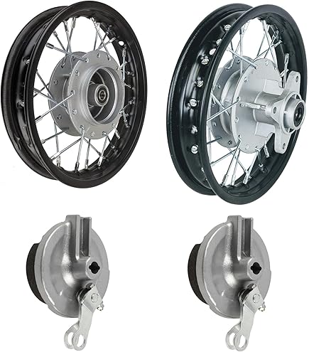 Amazon | 10インチ リアフロントホイールリムアセンブリ 12mm 50cc