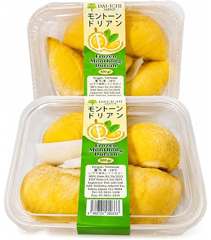 Amazon | 冷凍ドリアン 500g｜濃厚な甘み・とろける果肉｜タイ産