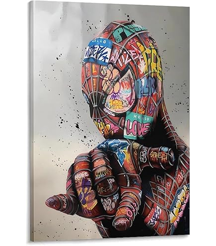 Amazon.co.jp: スパイダーマン インテリア アートパネル 飾り絵