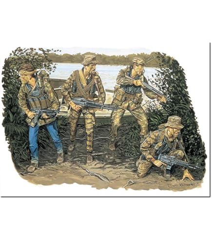 Amazon | シャムクラフトミニチュア 1/32 ベトナム戦争 ネイビー