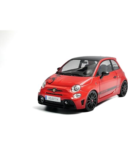 Amazon | TOP SPEED アバルト 124 Spider 1/18 ミニカー 赤 | ミニカー