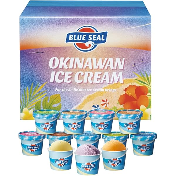 Amazon.co.jp: Okinawa Blue Seal Ice, 12 Pieces : Food, Beverages