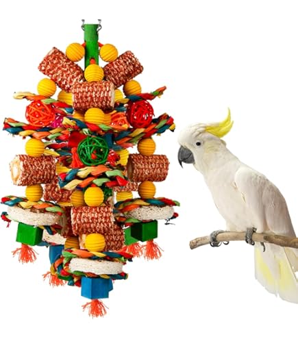 Bonka 5-Inch Plastic Bird Toy Ball - Foraging Fun For Macaws, Cockatoos & Parrots