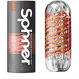TENGA テンガ SPINNER スピナー 02 HEXA【鋭い突起がシャープに攻めるニードルエッジ】繰り返しタイプ 回転 ミニローション付き 1個 (x 1) 透明